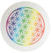 ewtshop® 5 x Untersetzer Blume des Lebens, Regenbogenfarbe, Untersetzer für Trinkgläser, Flaschen, Blumentöpfe