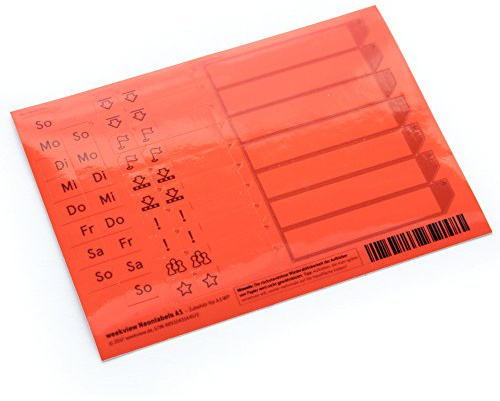 weekview Neonlabels A1 - Zubehör zum A1 Wandplaner abwischbar