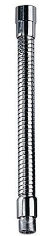 SoundLAB Flexible Microhpone Gooseneck With 5/8 x 27 tpi Standard Thread Male to Female Connectors, Fits Most Micophone Holders and Goose Neck Bases 203mm Long Chrome