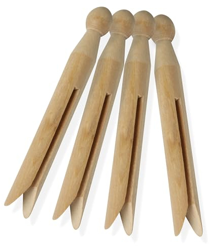 Honey Can Do DRY01389 Épingle à Linge Traditionnelle Bois Beige 1,10 x 1,10 x 11,1 cm Lot de 100