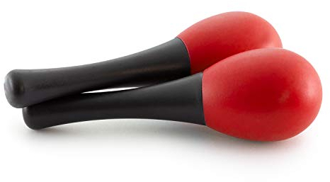 TIGER MAR28-RD Mini Egg Kinder-Maracas - Percussion Shaker Instrument - Rot - Ein Paar