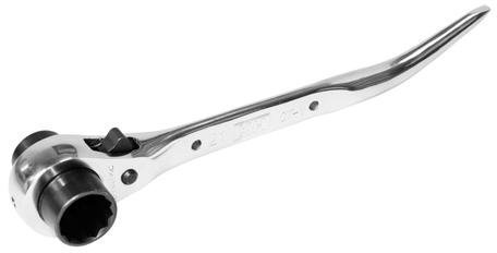 21mm & 23mm Twin Scaffold Spanner Podger - Ratchet, Ratcheting Socket Wrench Too