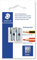STAEDTLER 510 20 BK Metall-Doppelspitzer, 1 Stück auf Blisterkarte, silber