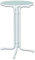 Keine Marke 01603317KH Stehtisch 80 cm Weiss/Marmor