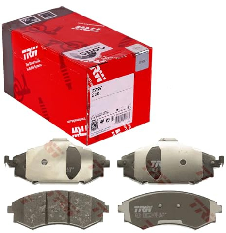 TRW GDB1623 Brake Pad Set of 4 Compatible for Citroen C3 I (FC_, FN_) 2002-2013 Front Axle and Other Vehicles