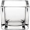 Olympia Glass Tealight Holder Square Clear Tea Light Candle Holders 6pc