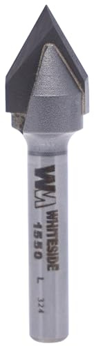 Whiteside Router Bits 1550 V-Groove 60-Degree 1/2-Inch Cutting Diameter and 7/16-Inch Point Length
