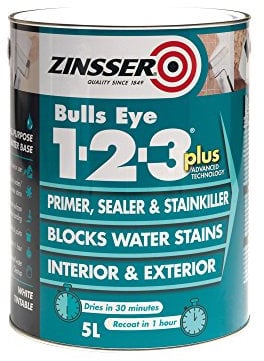 Zinsser BULLS EYE 1-2-3 *PLUS*** 2.5 litre Ready Mixed Colour - White
