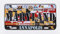 Dimension US-Nummernschild 9 für Deko-Zwecke, Design: Alabama, Maryland