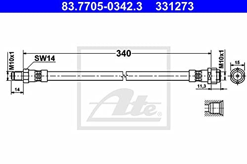 ATE Bremsschlauch 83.7705-0342.3