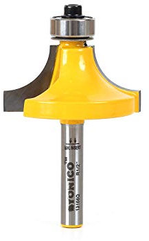 Yonico 13166q - Round Over Edge Forming Router Bit, Radius: 1/2 - 1/4 Shank