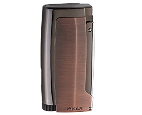 Lifestyle-Ambiente Xikar Pulsar Triple Jet Feuerzeug mit Bohrer Vintage Bronze inkl Tastingbogen