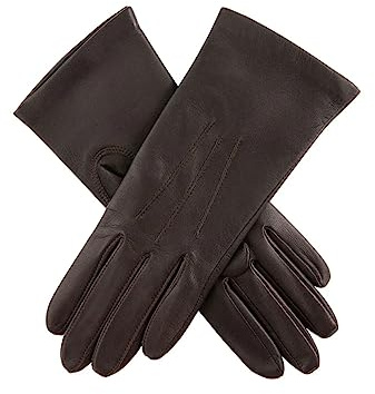 Dents Elizabeth Women's Silk Lined Leather Gloves MOCCA 7