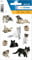 HERMA 3433 Aufkleber Katzen klein groß, 30 Stück, Tiere Sticker mit süße Kätzchen Motiv, Kinder Etiketten für Fotoalbum Tagebuch Poesiealbum Scrapbooking Geburtstag Dekoration Briefe DIY Basteln