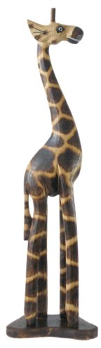 Woru Holz-Giraffe Deko-Giraffe, Grösse:ca. 60 cm