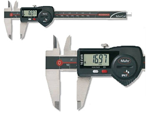 Mahr 4103068 200 mm Marcal 16 See calibro a corsoio digitale, IP67 con angoli profondo Mass