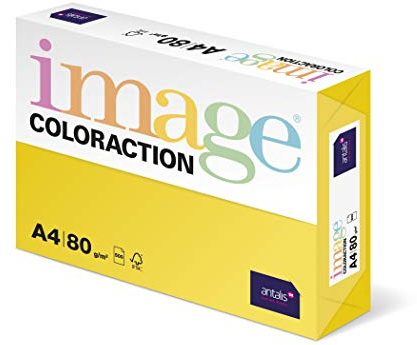 Image Coloraction Deep Yellow (Canary) A4 210x297mm 160gm2/210mic fsc4 250sh/RM 5rm/BX