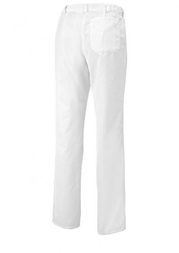 BP 1647-400-21-38l Hosen für Frauen, mit Bundfalten und Taschen, 215,00 g/m² Stoffmischung, weiß, 38l