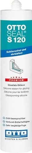 OTTOSEAL S 120 Premium-Glasfalz-Silikon 310 ml Kartusche C01 weiss