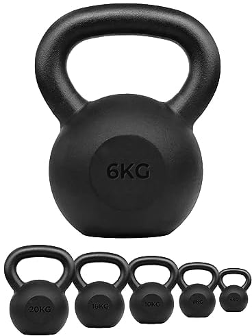 Xn8 Sports Cast Iron Kettle Bells Heavy Weight Gym Equipment for Home, Kettle Bell for Strength Cardio Training 6kg Kettlebell