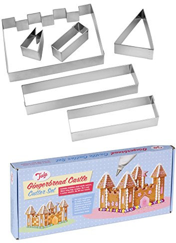 Acier Inoxydable Tala., Multi-Plis, Acier Inoxydable, Gingerbread Castle Cutter