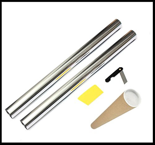 6M x 75cm Car Auto Van Chrome Silver Window Tint Film One Way Mirror Tinting Foil