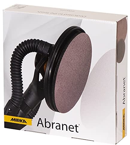Mirka Abranet Netz-Schleifscheiben Ø225mm Klett/Korn P120 / 25 Stk/zum Schleifen von Holz, Spachtel, Lack, Kunststoff /5422302512