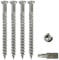 Vis du professionnel pour terrasses, embout pour tournevis Bit 5x80 mm inclus - 400 pièces, en acier inoxydable C1 pour lames en bois