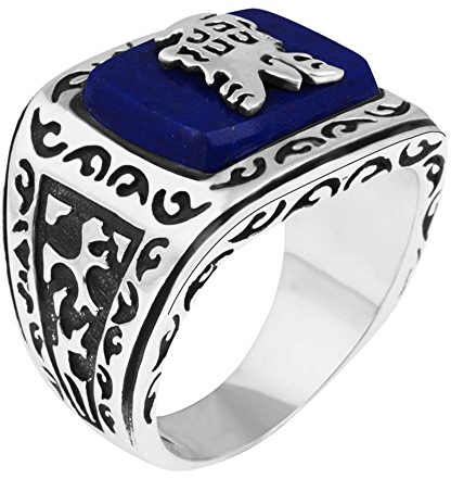 Grimbatol Lapislazuli Ring Vintage The Vampire Diaries di Jeremy Gilbert Reborn Anello Jewelry 8