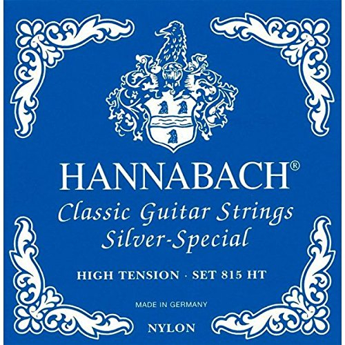 CUERDAS GUITARRA CLASICA - Hannabach (815/HT) Azul (Juego Completo)