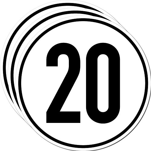 GreenIT Aufkleber Sticker 20 kmh km/h 20cm Schild Geschwindigkeit für Traktor Schlepper Zugmaschine Anhänger Arbeitsmaschinen Mähdrescher (3)