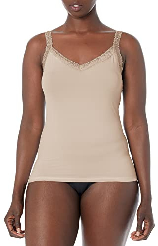 Vanity Fair Women's Perfect Lace Spincami Camisole 17166, Damask Neutral, Large