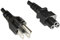 DINIC Stromkabel, Netzkabel für Amerika USA Typ B auf C5 Micky-Stecker, 1,80m (1 Stück, schwarz)