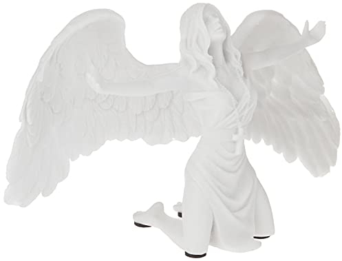 Design Toscano Statue ange Prier pour la paix en résine de marbre