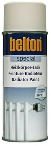 BELTON - Belton Peinture en Aérosol Spécial Radiateur - 400ml - Couleur Blanc crème