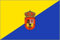 U24 Aufkleber Gran Canaria Flagge Fahne 8 x 5 cm Autoaufkleber Sticker