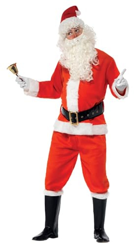 Smiffys Deluxe Santa Costume, Red, M - Size 38 inch-40 inch