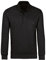 TRIGEMA Herren Langarm Polo aus Sweat-Qualität,Schwarz,XL