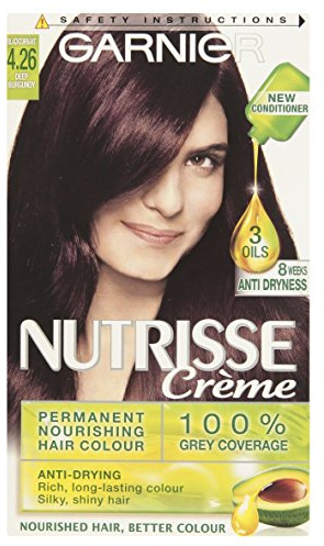 Garnier Nutrisse Creme Permanent Nourishing Hair Colour - Deep Burgundy (Number 4.26)
