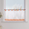 Yujiao Mao 1er-Pack Voile Scheibengardine mit Schlaufen HxB 60x90cm Orange