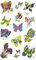AVERY Zweckform 55157 Deko Sticker Schmetterlinge 28 Aufkleber