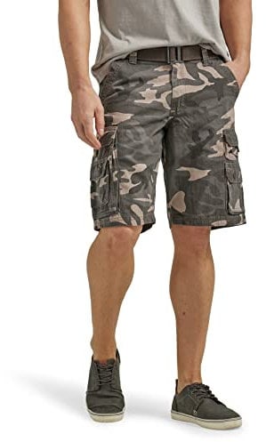 Lee Men's Dungarees Belted Wyoming Cargo Short - Multi - 34
