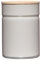 Riess, 2172-211, Vorratsdose mit Eschenholzdeckel, Durchmesser 8 cm, Höhe 12 cm, Inhalt 525 ml, LIGHT GREY, KITCHEN-MANAGEMENT, Truehomeware, Emaille