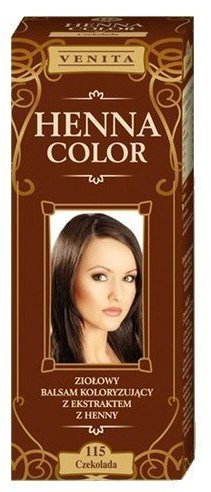 Henna Color 115 Chocolate Bálsamo Capilar Tinte Para Cabello Efecto De Color Tinte De Pelo Natural Gallina Eco