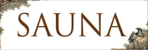  Sauna  / Metallschild/Blechschild/Dekoschild/Wandschild/wetterfest/Innenbereich/Außenbereich/Motivation/Vintage