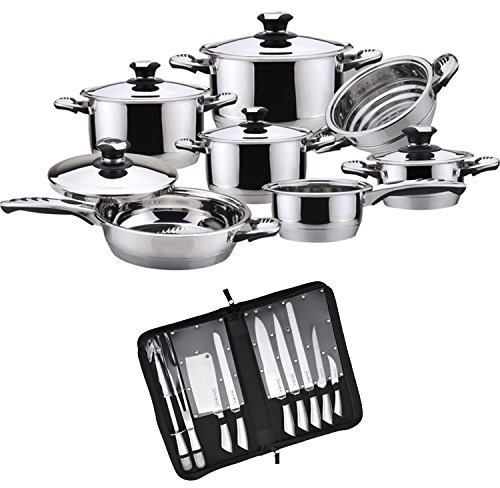Batteria di Pentole Bavaria Set Barbecue Royalty Line 22 Pz