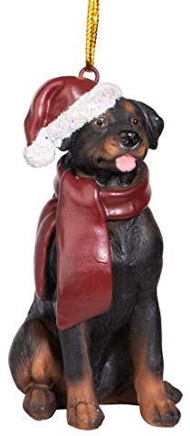 Design Toscano Christmas Ornaments, Weihnachten Rottweiler Ferienhundeornamente