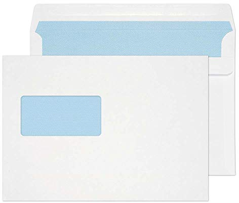 Blake Purely Everyday C5 162 x 229 mm 90 gsm Self Seal Wallet High Window Envelopes (1709) White - Pack of 500
