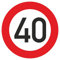 Geburtstagschild 40 Verkehrszeichen Verkehrsschild Straßenschild Geburtstagsschild Schild Geburtstag PVC 40 cm