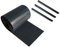 Ventanara® Zaun Sichtschutzstreifen PVC für Stabmattenzaun Zaunfolie Anthrazit 19 cm x 40 m inklusive 25 Befestigungsclips